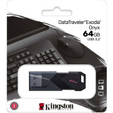 USB zibatmiņa Kingston 64Gb DataTraveler Exodia Onyx Black (DTXON/64GB)