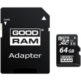 Memory card GOODRAM 64GB MICRO CARD cl 10 UHS I + adapter (M1AA-0640R12)