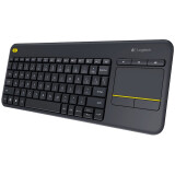 Tastatūra LOGITECH K400 Plus Wireless Touch Keyboard BLACK US (920-007145)