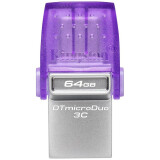 USB zibatmiņa Kingston 64Gb DataTraveler microDuo 3C G3 (DTDUO3CG3/64GB)