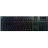 Tastatūra LOGITECH G915 LIGHTSPEED Wireless Mechanical Gaming Keyboard - CARBON - US INT'L - TACTILE (920-008910)