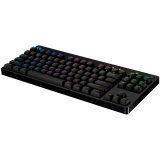 Tastatūra LOGITECH G PRO TKL Corded Mechanical Gaming Keyboard - BLACK - US INT'L - USB - CLICKY (920-009392)
