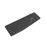 Tastatūra NATEC Keyboard Nautilus US slim black (NKL-1950)