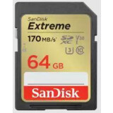 Memory card SanDisk Extreme PLUS 64GB SDXC Memory Card (SDSDXW2-064G-GNCIN)