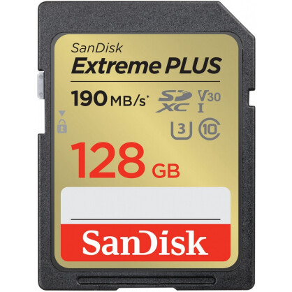 Memory card SanDisk Extreme PLUS 128GB SDXC Memory Card - SDSDXWA-128G-GNCIN