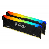 Operatīvā atmiņa KINGSTON FURY Beast RGB 32GB 3200 MHz DDR4 CL16 Kit of 2x16GB (KF432C16BB12AK2/32)