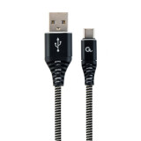 GEMBIRD USB Type-A (m) - USB Type-C (m) Premium 2m (CC-USB2B-AMCM-2M-BW)