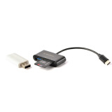Karšu lasītājs GEMBIRD UHB-CR3-02 compact USB Type-C (UHB-CR3-02)