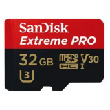 Memory card 32Gb MicroSD SanDisk Extreme Pro + SD adapter (SDSQXCG-032G-GN6MA)