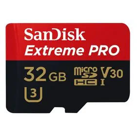 Memory card 32Gb MicroSD SanDisk Extreme Pro + SD adapter (SDSQXCG-032G-GN6MA)