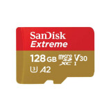 Memory card SanDisk Extreme microSDXC 128GB for Action Cams and Drones + SD Adapter (SDSQXAA-128G-GN6AA)