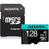 Memory card 128Gb MicroSD ADATA Premier Pro + SD adapter (AUSDX128GUI3V30SA2-RA1)
