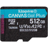 Memory card KINGSTON 512Gb MicroSD + SD adapter (SDCG3/512GB)