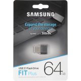 USB zibatmiņa SAMSUNG FIT PLUS 64GB USB 3.1 (MUF-64AB/APC)