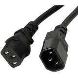 Barošanas kabelis GEMBIRD IEC-320-C13 - IEC-320-C14, 1.8m (PC-189-VDE)