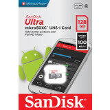 Memory card 128Gb MicroSD SanDisk Ultra (SDSQUNR-128G-GN6MN)
