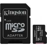 Memory card Kingston MicroSD 64Gb Canvas Select Plus + SD Adapter (SDCS2/64GB)