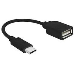 Pārejas savienojums Gembird USB A (F) - USB Type-C, 0.2m (A-OTG-CMAF2-01)