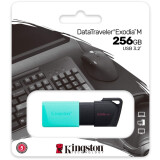 USB zibatmiņa Kingston 256Gb DataTraveler Exodia M Black/Green (DTXM/256GB)