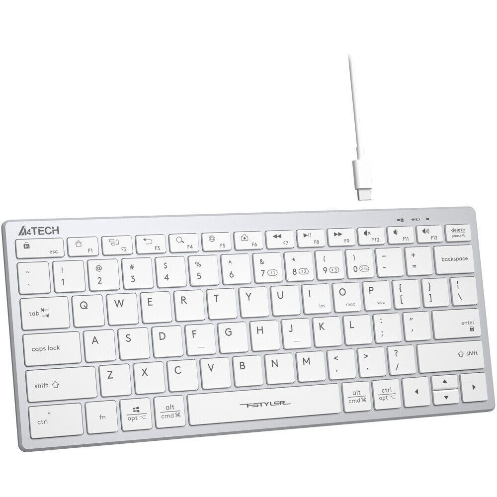 Tastatūra A4Tech FBX51C White - foto 4