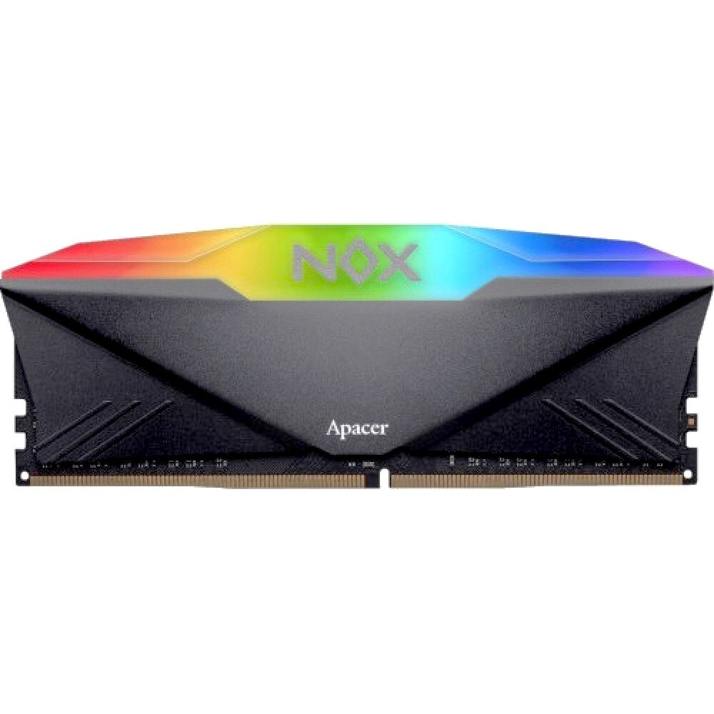 Operatīvā atmiņa 8Gb DDR4 3200MHz Apacer NOX RGB Black (AH4U08G32C28YNBAA-1)