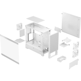 Datoru korpuss Fractal Design Pop Air White TG Clear Tint (FD-C-POA1A-03)