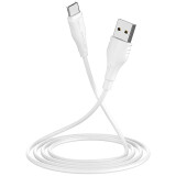 Kabelis USB - USB Type-C, 2m, Borofone BX18 White (6931474700476)