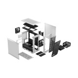 Datoru korpuss Fractal Design Meshify 2 Mini White TG Clear Tint (FD-C-MES2M-02)