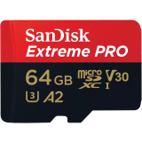 Atmiņas kartes 64Gb MicroSD SanDisk Extreme Pro (SDSQXCU-064G-GN6MA)