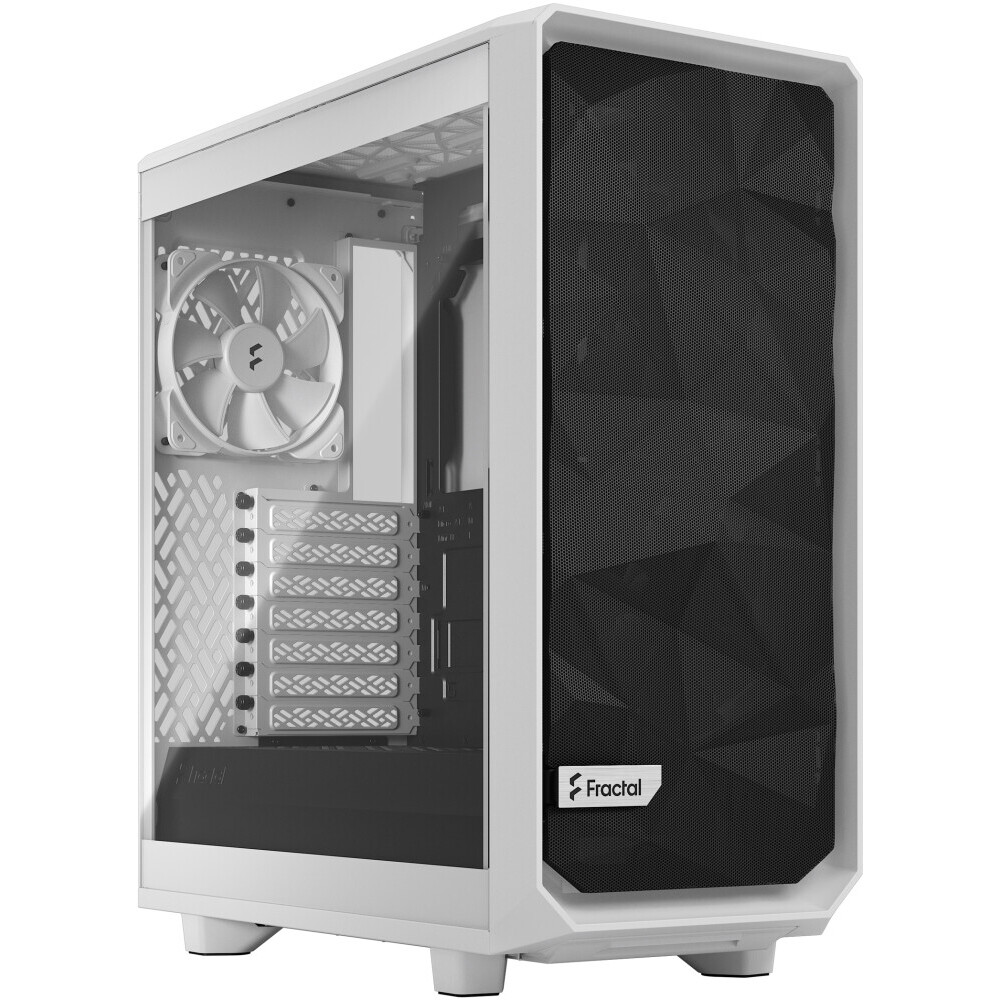 Datoru korpuss Fractal Design Meshify 2 Compact Lite White TG Clear - FD-C-MEL2C-04