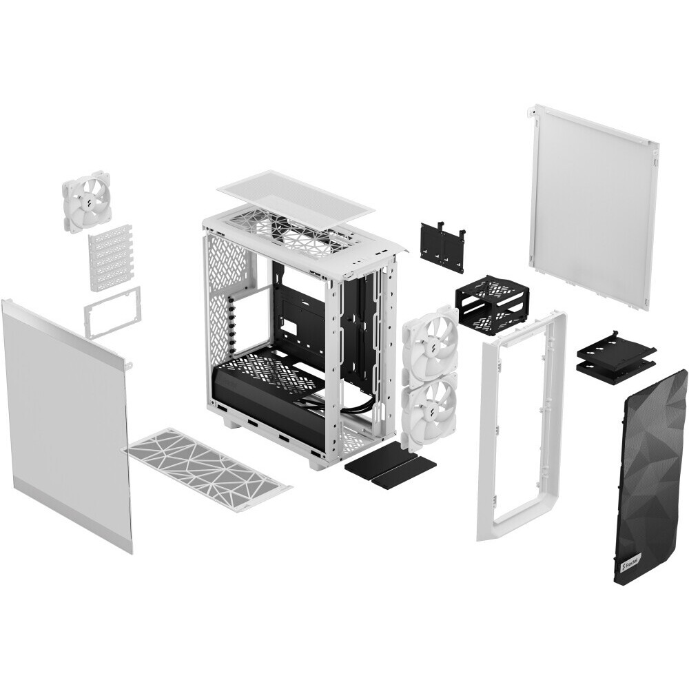 Datoru korpuss Fractal Design Meshify 2 Compact Lite White TG Clear - FD-C-MEL2C-04 - foto 13