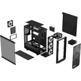 Datoru korpuss Fractal Design Meshify 2 Compact Lite RGB Black TG Light Tint (FD-C-MEL2C-05)