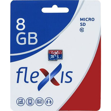 La carte mémoire 8Gb MicroSD Flexis (FMSD008G10)