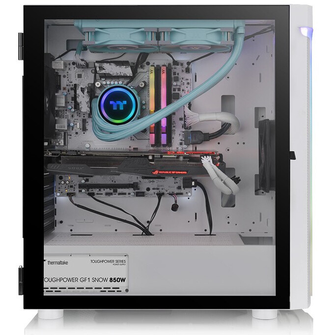 Datoru korpuss Thermaltake H590 TG ARGB White (CA-1X4-00M6WN-00) - foto 4