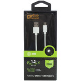 Kabelis USB - USB Type-C, 1.2m, Cactus CS-USB.A.USB.C-1.2