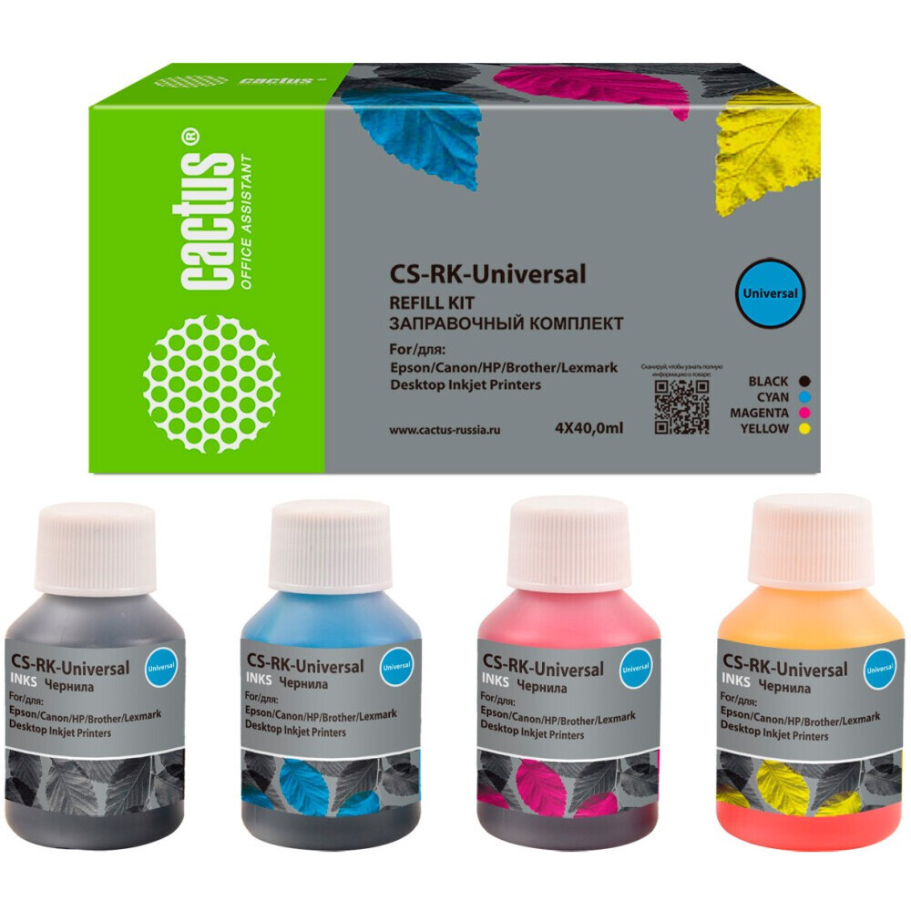 Uzpildes komplekts Cactus CS-RK-UNIVERSAL Color