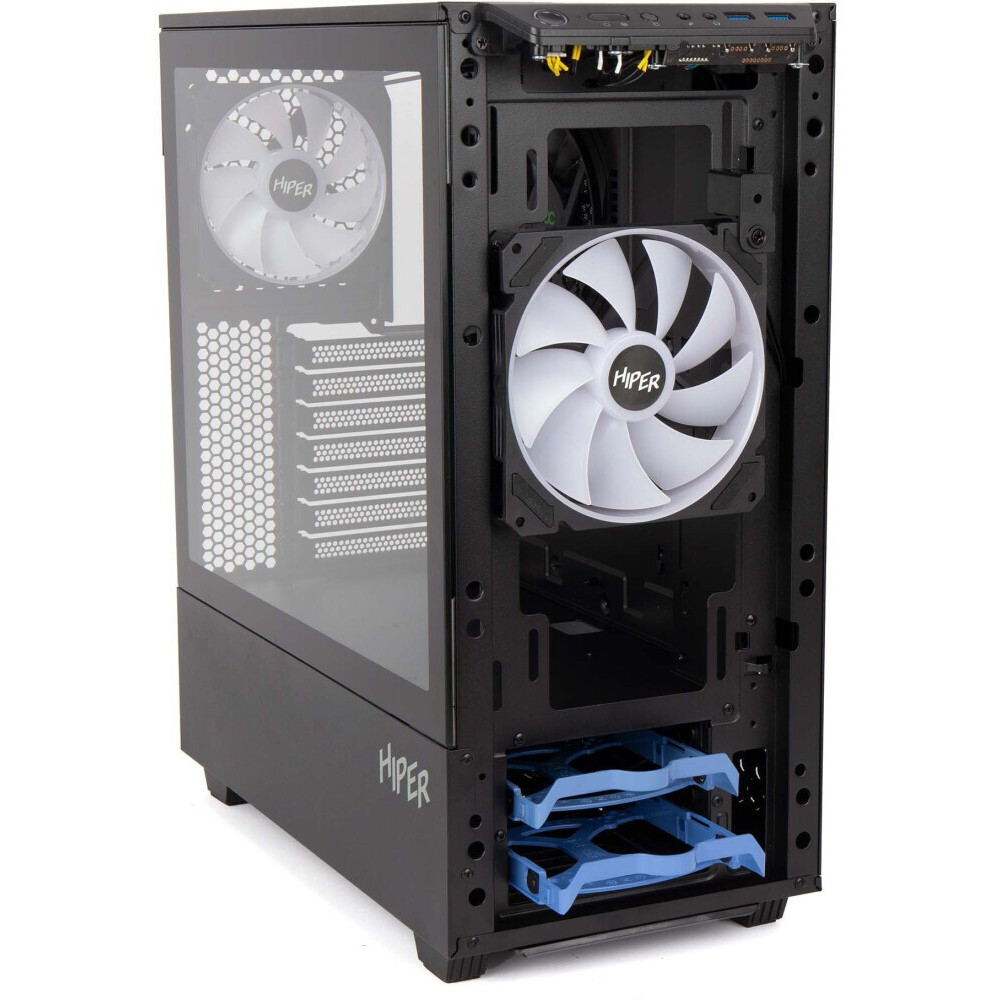 Datoru korpuss HIPER CC BG Black - foto 12