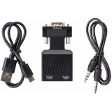 Appariement de paires HDMI (F) - VGA (M) + audio, VCOM CA337A