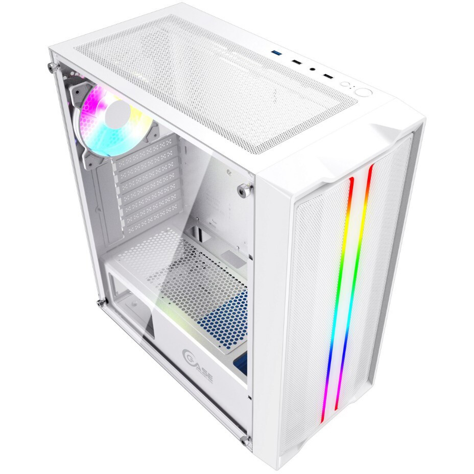 Datoru korpuss Powercase Mistral Evo White - CMIEW-F4S - foto 3