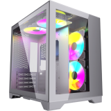 Datoru korpuss Powercase Vision Micro White (CVWM-L4)