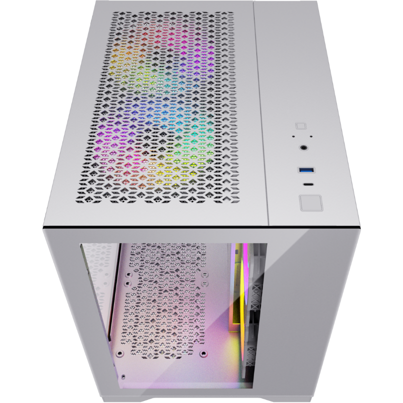 Datoru korpuss Powercase Vision Micro White - CVWM-L4 - foto 3