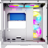 Datoru korpuss Powercase Vision Micro White (CVWM-L4)