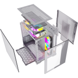 Datoru korpuss Powercase Vision Micro White (CVWM-L4)