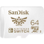 Atmiņas kartes 64Gb MicroSD SanDisk Nintendo Switch (SDSQXAT-064G-GN3ZN)