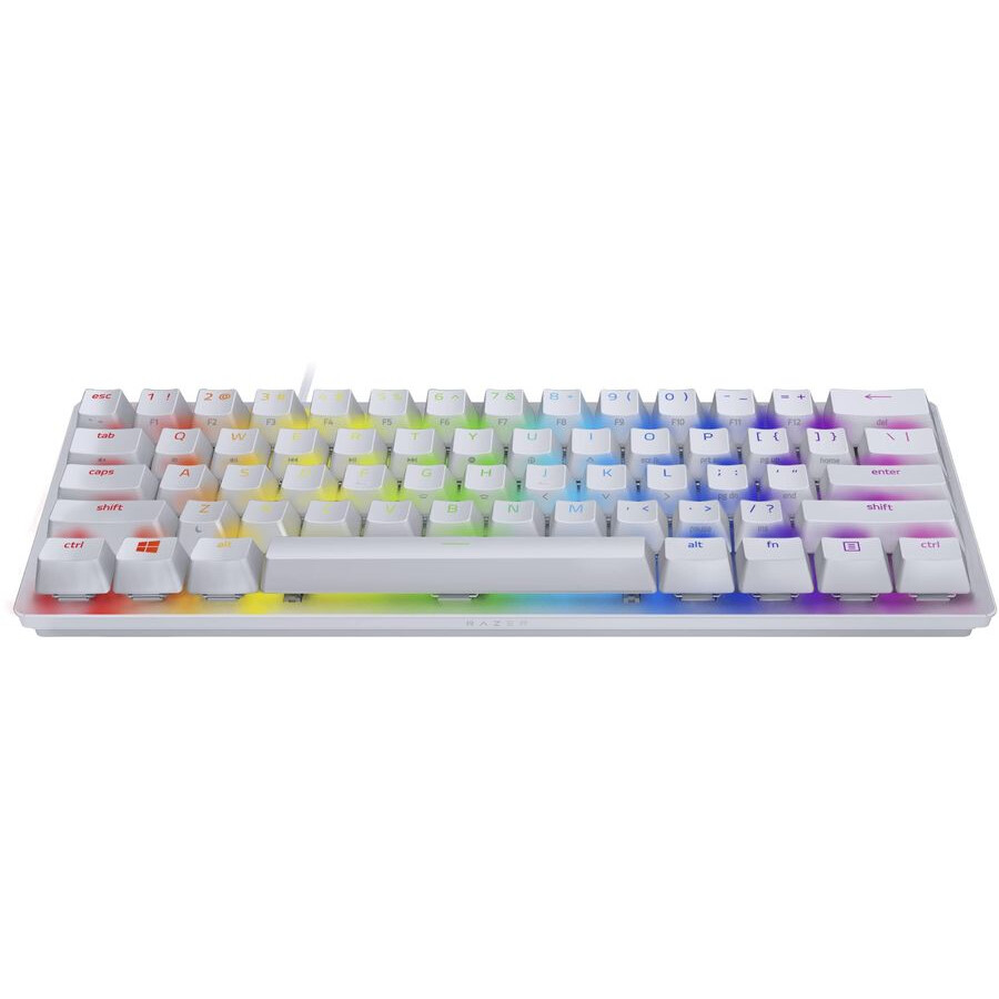 Tastatūra Razer Huntsman Mini Mercury White (Red Switch) - RZ03-03392200-R3R1 - foto 2
