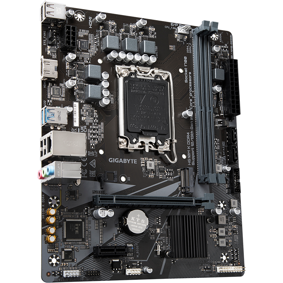 Pamatplate Gigabyte H610M K DDR4 - foto 2