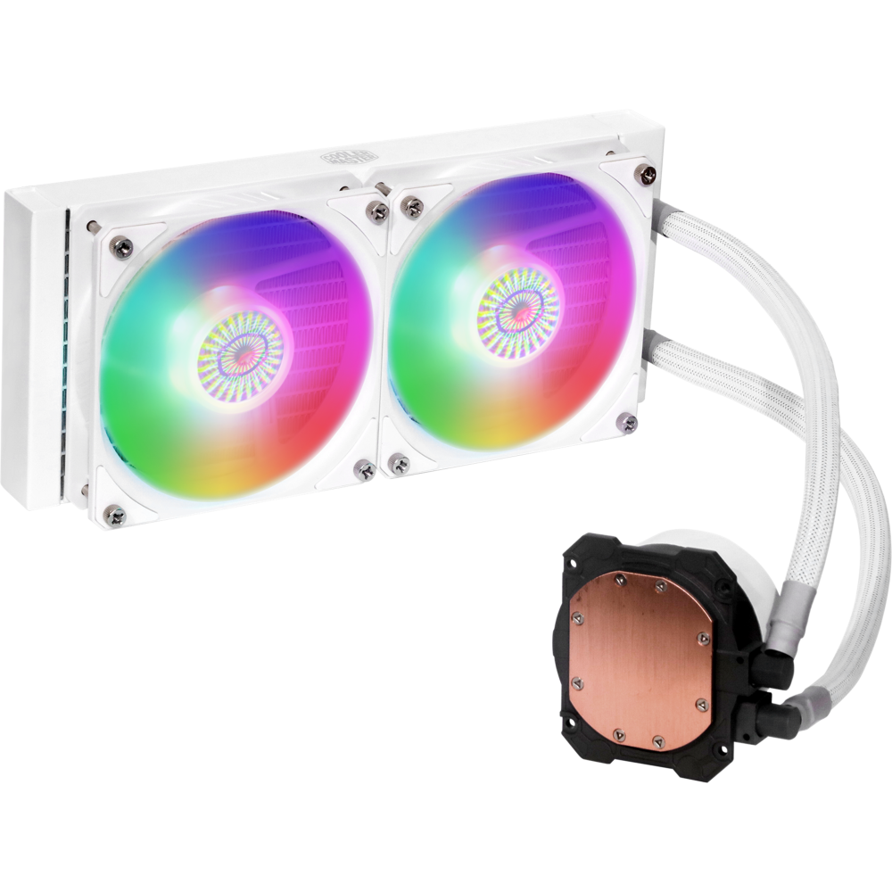 Ūdens dzesētājs Cooler Master MasterLiquid ML240L V2 ARGB White (MLW-D24M-A18PW-RW) - foto 3