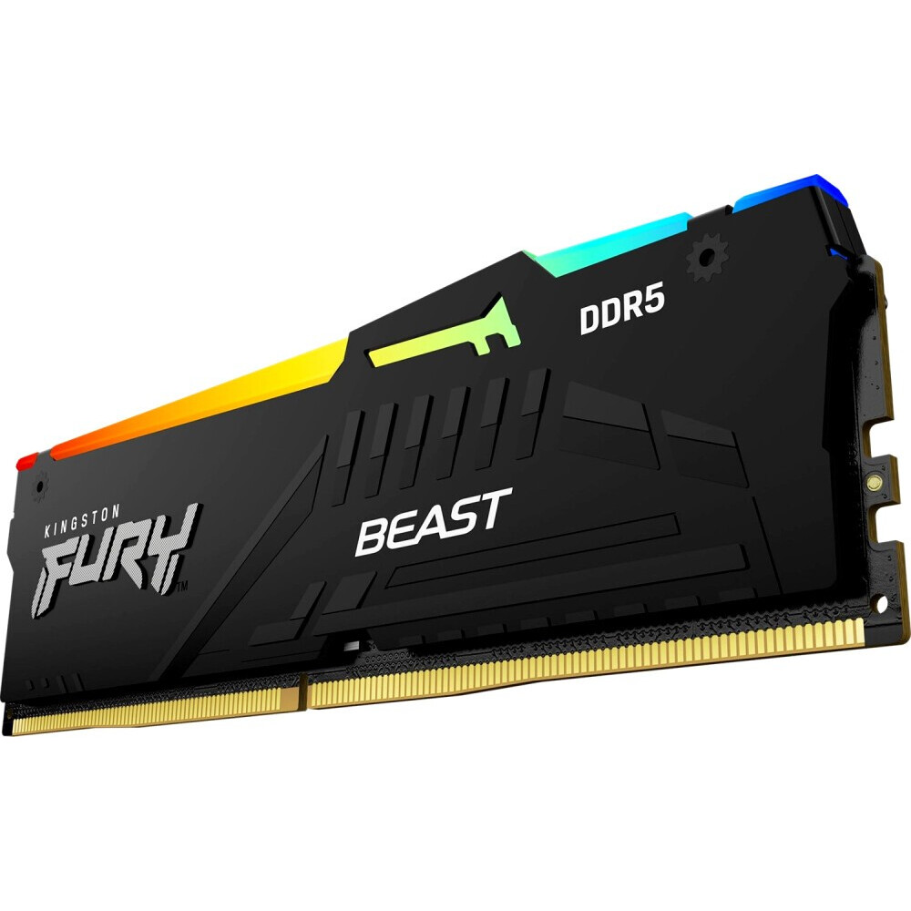 Operatīvā atmiņa 16Gb DDR5 5200MHz Kingston Fury Beast RGB (KF552C40BBA-16) - foto 4