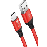 Kabelis USB - USB Type-C, 2m, HOCO X14 Red/Black (HC-62936)