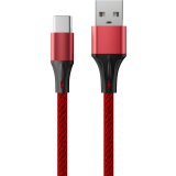 Kabelis USB - USB Type-C, 2m, Accessstyle AC30-F200M Red